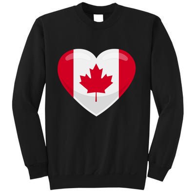 Canada Heart Flag Sweatshirt