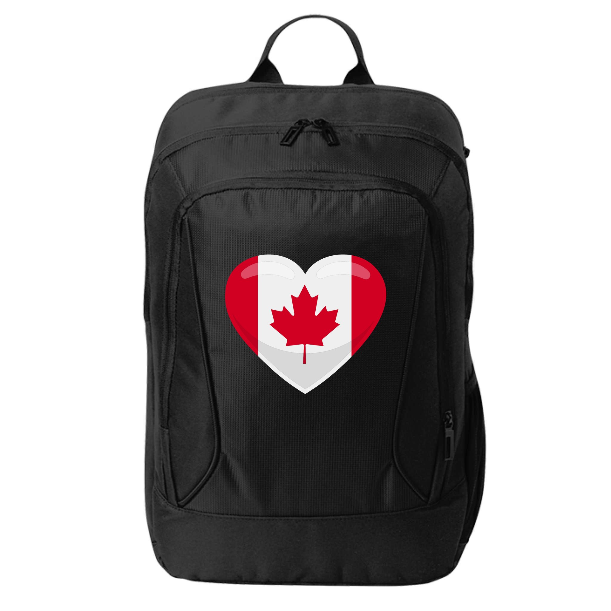 Canada Heart Flag City Backpack