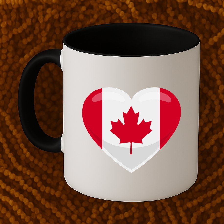 Canada Heart Flag Mug