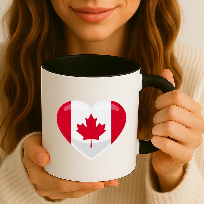 Canada Heart Flag Mug