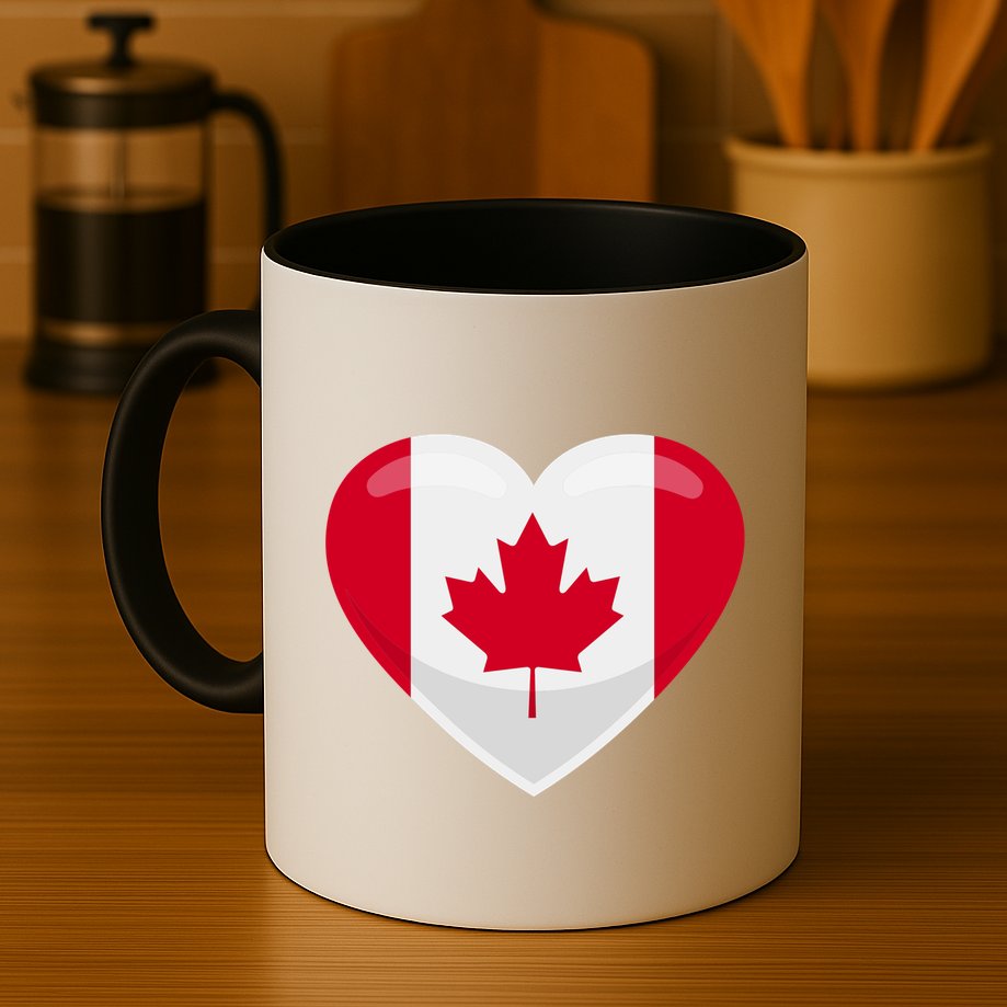 Canada Heart Flag Mug