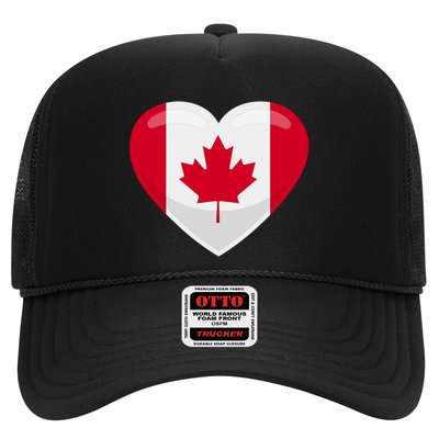 Canada Heart Flag Trucker Hat