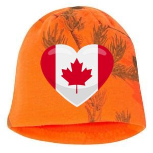 Canada Heart Flag Kati - Camo Knit Beanie