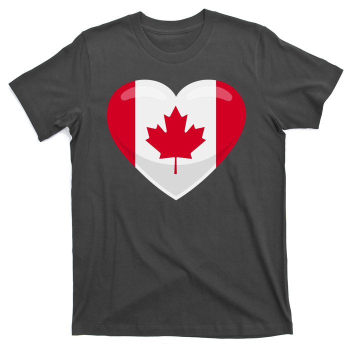 Canada Heart Flag T-Shirt