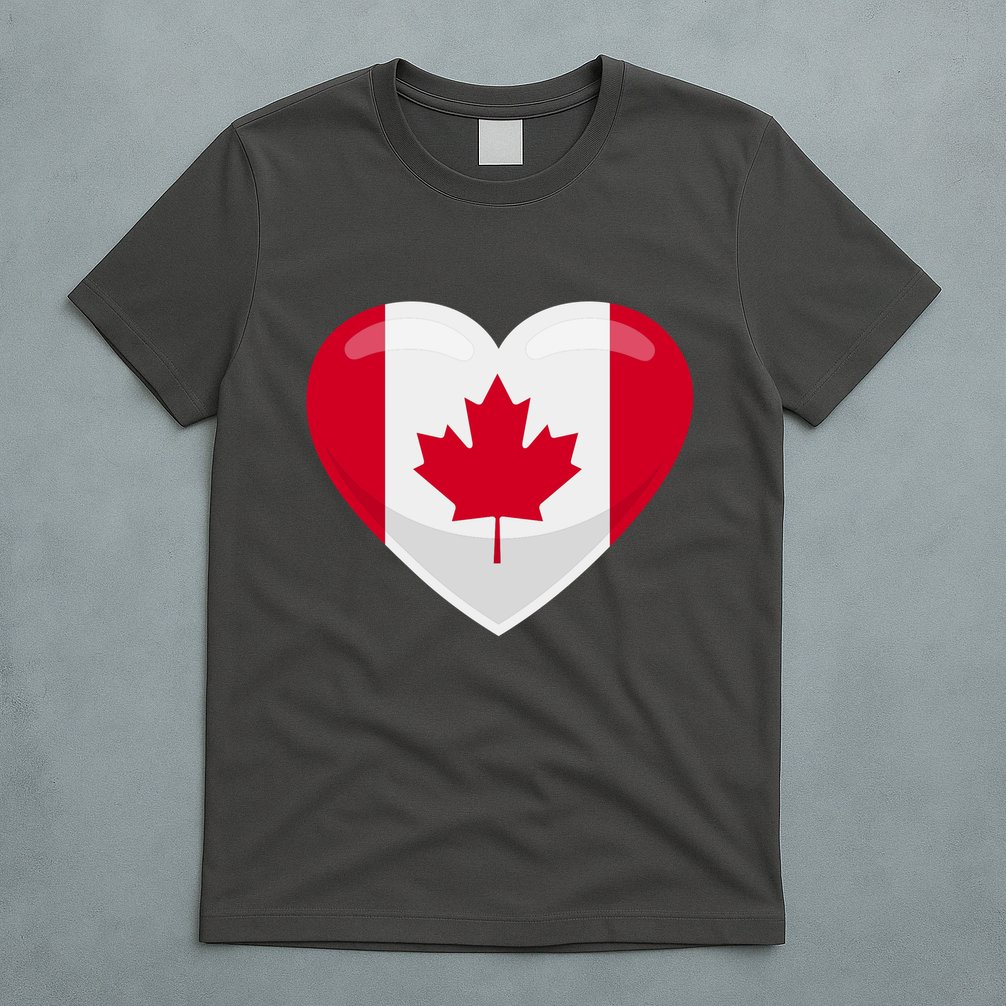 Canada Heart Flag T-Shirt