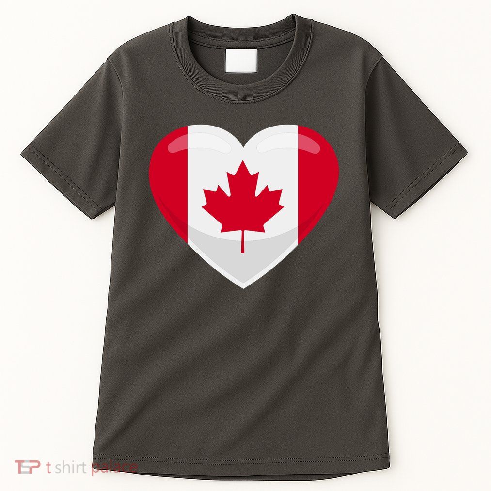Canada Heart Flag Tall T-Shirt