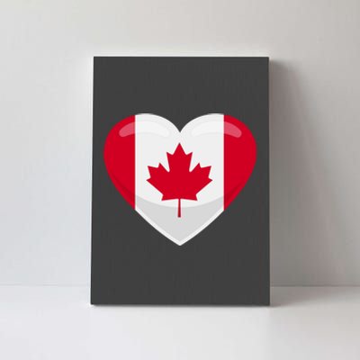 Canada Heart Flag Canvas