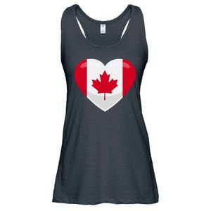 Canada Heart Flag Ladies Essential Flowy Tank