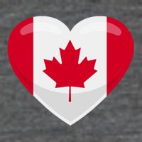 Canada Heart Flag 25L Jumbo Tote