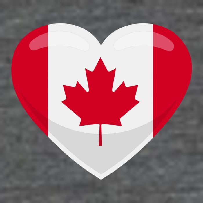 Canada Heart Flag 25L Jumbo Tote