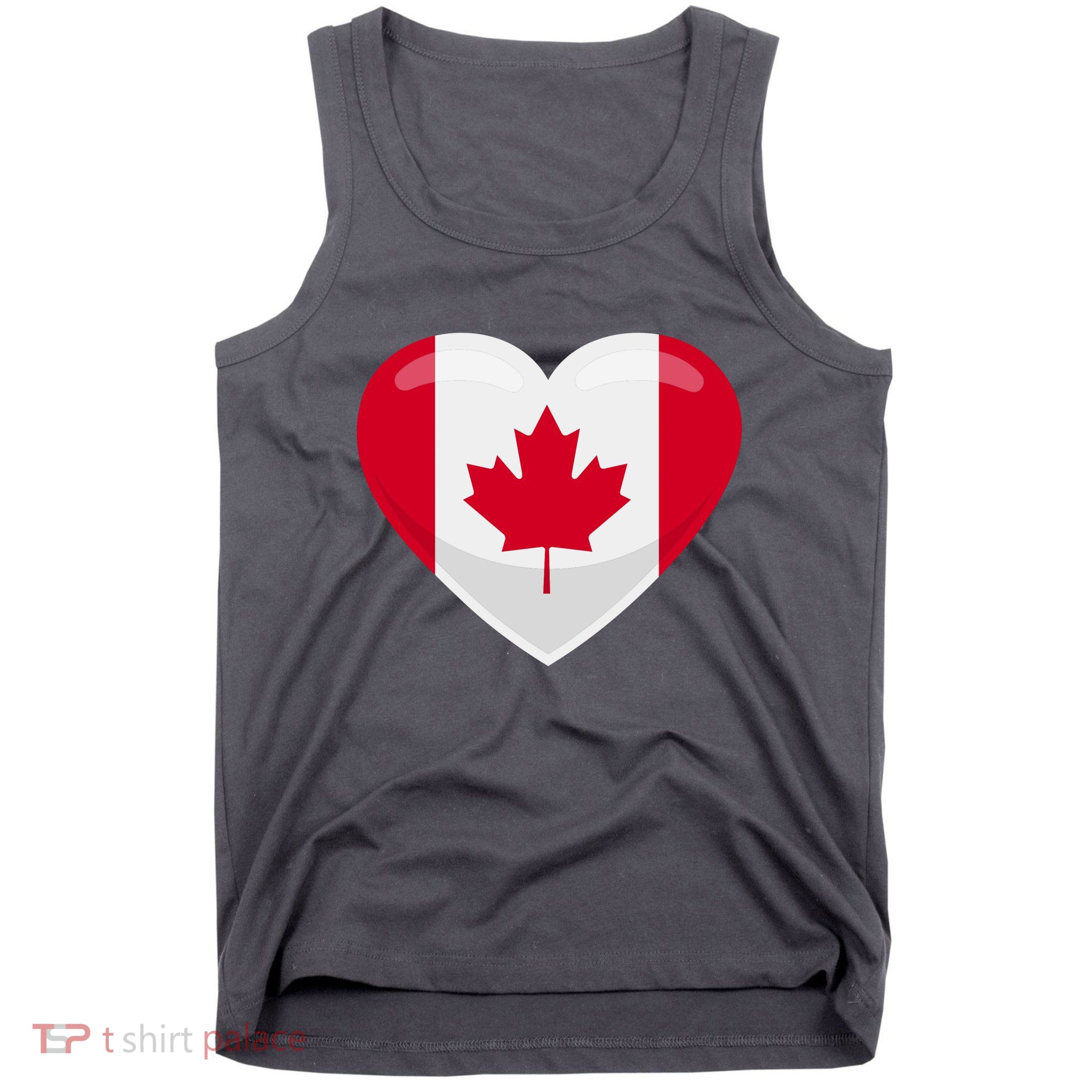 Canada Heart Flag Tank Top