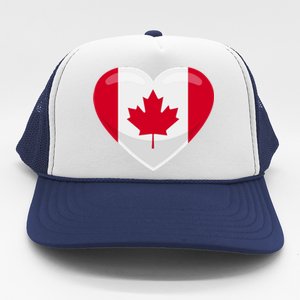 Canada Heart Flag Trucker Hat