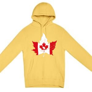 Canada Maple Leaf Flaf Premium Pullover Hoodie