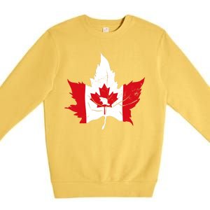 Canada Maple Leaf Flaf Premium Crewneck Sweatshirt