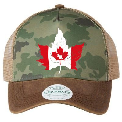 Canada Maple Leaf Flaf Legacy Tie Dye Trucker Hat