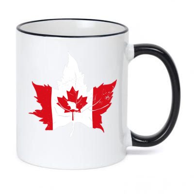 Canada Maple Leaf Flaf 11oz Black Color Changing Mug