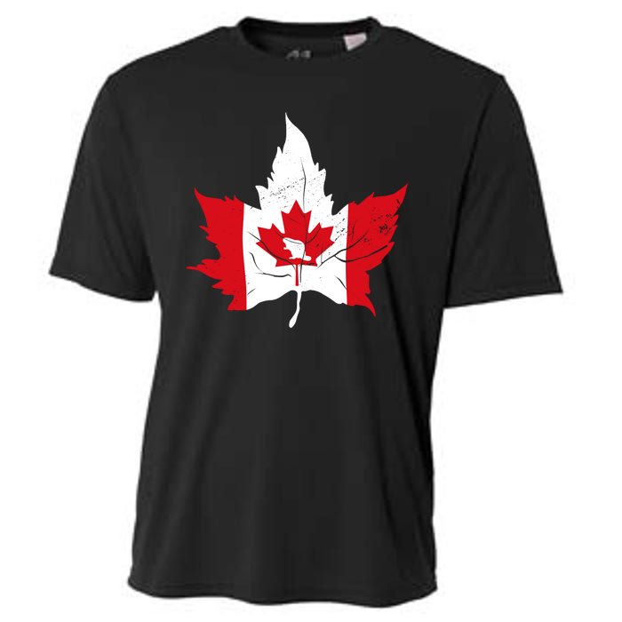 Canada Maple Leaf Flaf Cooling Performance Crew T-Shirt