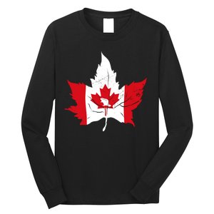 Canada Maple Leaf Flaf Long Sleeve Shirt