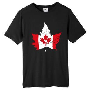 Canada Maple Leaf Flaf Tall Fusion ChromaSoft Performance T-Shirt