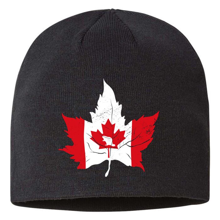 Canada Maple Leaf Flaf Sustainable Beanie