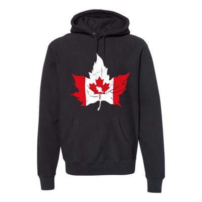 Canada Maple Leaf Flaf Premium Hoodie