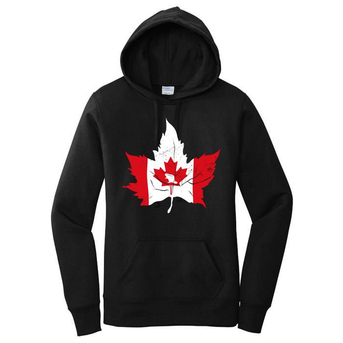 Canada Maple Leaf Flaf Women's Pullover Hoodie