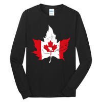 Canada Maple Leaf Flaf Tall Long Sleeve T-Shirt