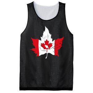 Canada Maple Leaf Flaf Mesh Reversible Basketball Jersey Tank