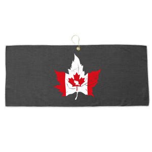 Canada Maple Leaf Flaf Large Microfiber Waffle Golf Towel