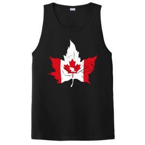 Canada Maple Leaf Flaf PosiCharge Competitor Tank