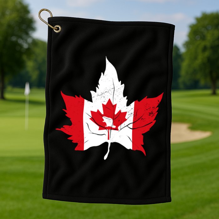 Canada Maple Leaf Flaf Golf Towel