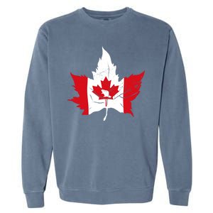 Canada Maple Leaf Flaf Garment-Dyed Sweatshirt