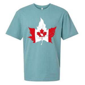 Canada Maple Leaf Flaf Sueded Cloud Jersey T-Shirt