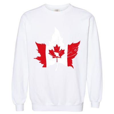 Canada Maple Leaf Flaf Garment-Dyed Sweatshirt