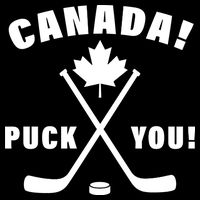 Canada Puck You Hockey Backpack