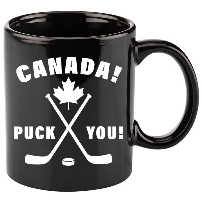 Canada Puck You Hockey 11oz C Handle Ceramic Mug
