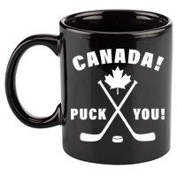 Canada Puck You Hockey 11oz C Handle Ceramic Mug