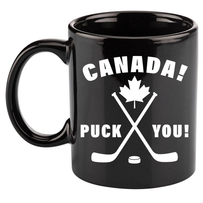 Canada Puck You Hockey 11oz C Handle Ceramic Mug