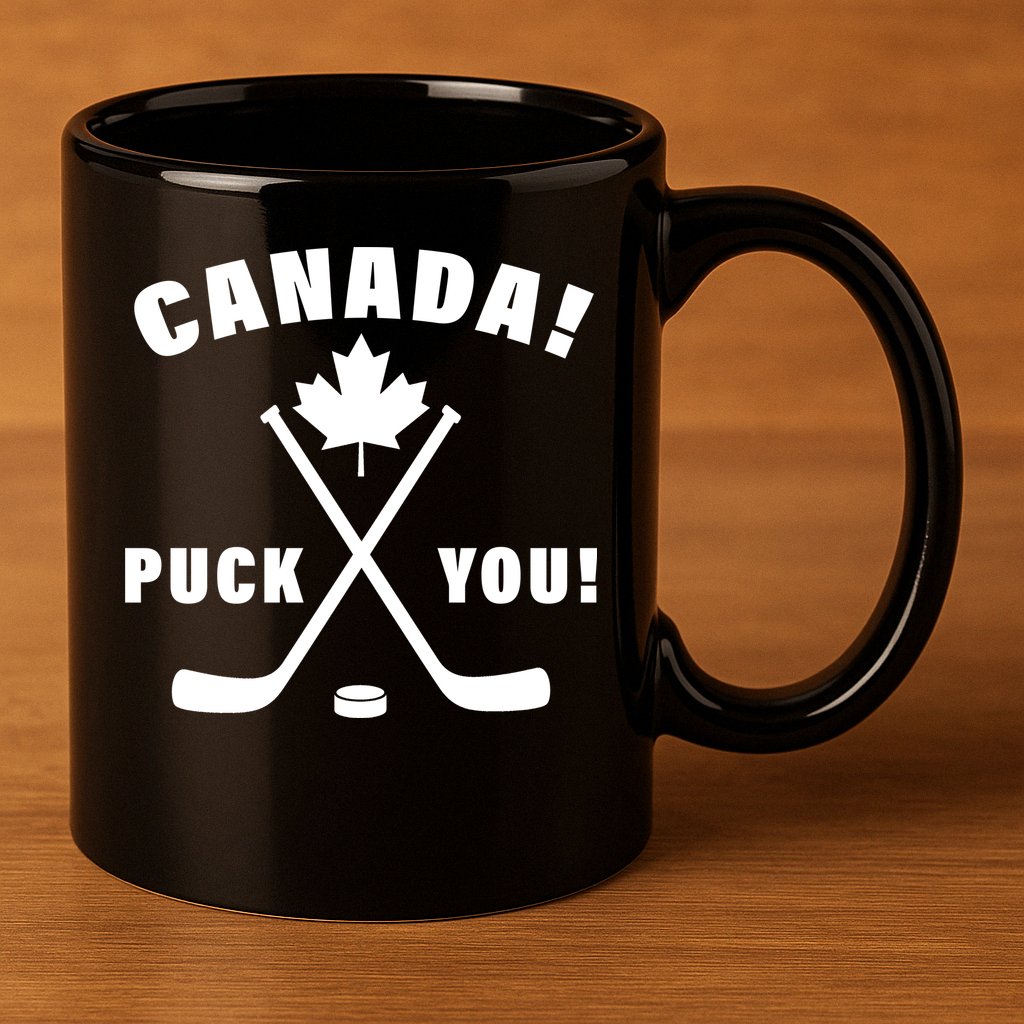 Canada Puck You Hockey 11oz C Handle Ceramic Mug
