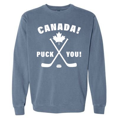 Canada Puck You Hockey Garment-Dyed Sweatshirt