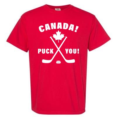 Canada Puck You Hockey Garment-Dyed Heavyweight T-Shirt