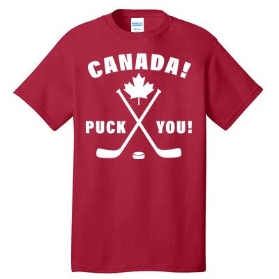 Canada Puck You Hockey Tall T-Shirt