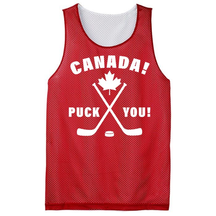 Canada Puck You Hockey Mesh Reversible Basketball Jersey Tank