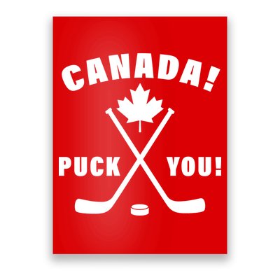 Canada Puck You Hockey Poster