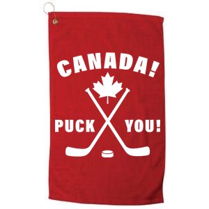 Canada Puck You Hockey Platinum Collection Golf Towel