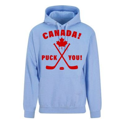 Canada Puck You Hockey Unisex Surf Hoodie