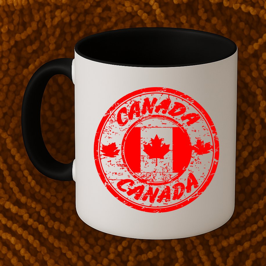 Canada Retro Circle Mug