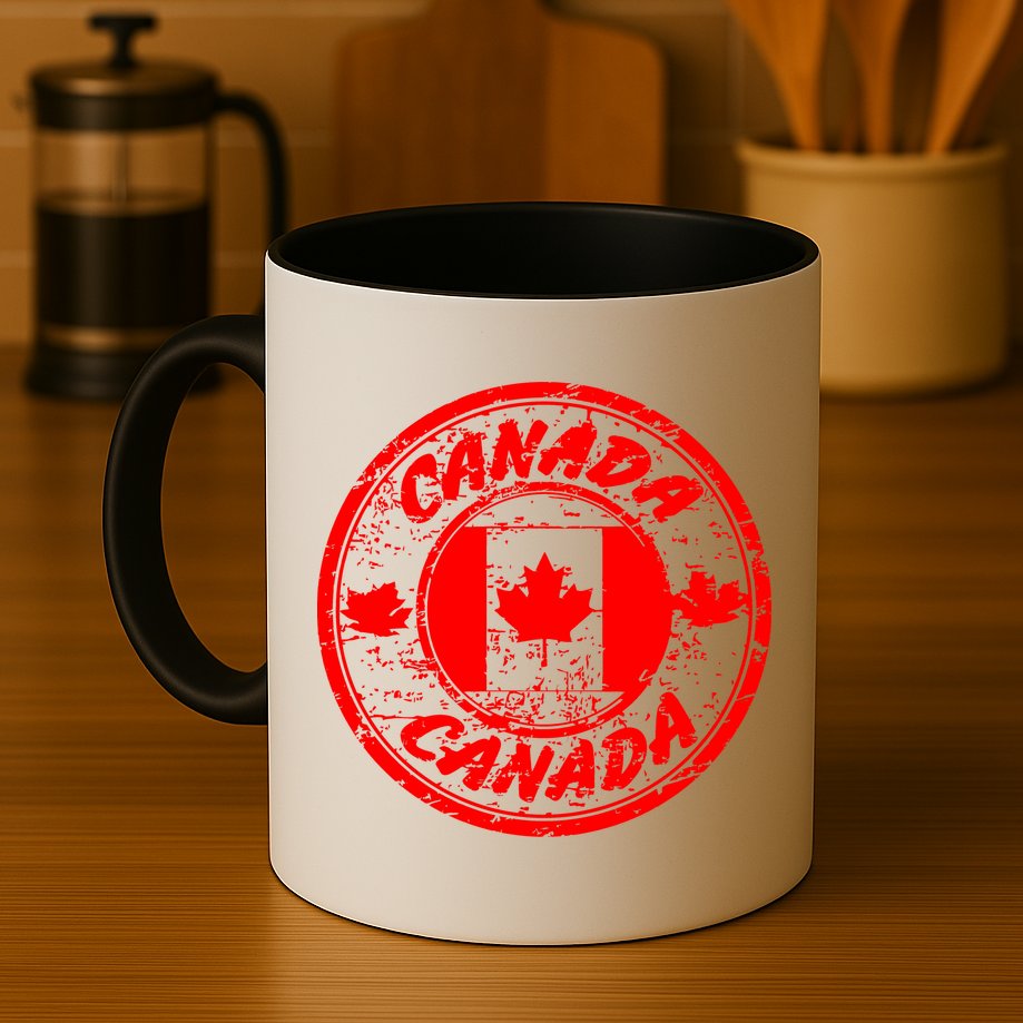 Canada Retro Circle Mug
