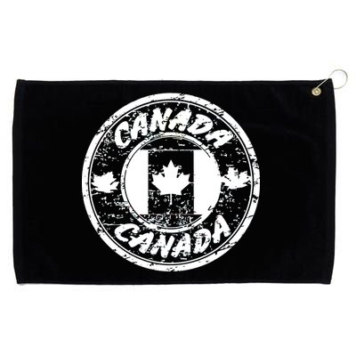 Canada Retro Circle Grommeted Golf Towel