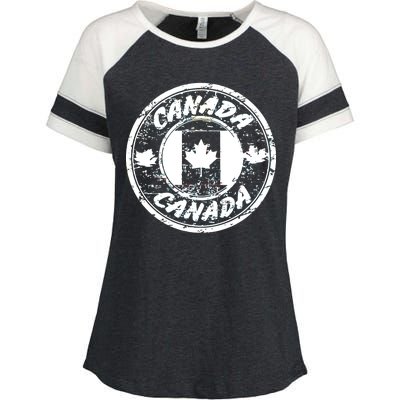 Canada Retro Circle Enza Ladies Jersey Colorblock Tee